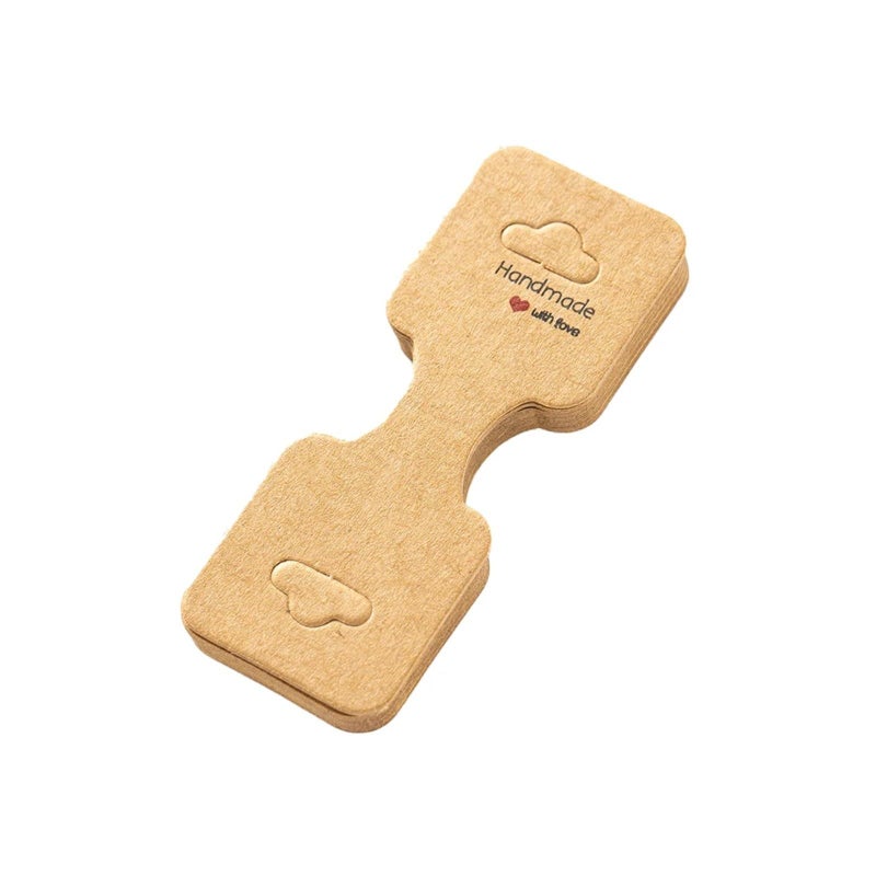 Foldable Kraft Jewelry Tags 200 Pack Display Cards For Necklace Bracelet DIY Color6 - Image 3