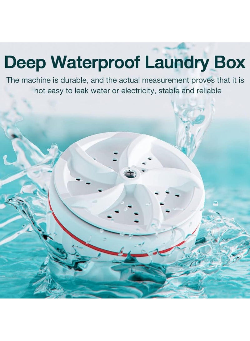 Portable Turbine Mini Washing Machine with Suction Cups for Home Travel  - Image 4