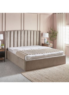 Home Box Maine Lewis Upholstered King Bed 135 x 208 x 217 cm, Mattress Size - 180x200cm  - Image 1