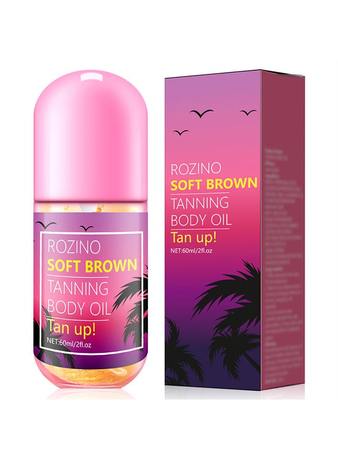 روزينو كريم تسمير البشرة بدون شمس، برونزر القمح، زيت تسمير الجسم البرونزي الأحمر - Image 1