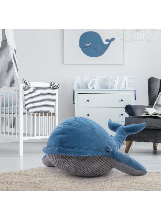 MaoGoLan دميّة حوت عملاقة من ماو غولان، لعبة محشوة كبيرة للأطفال 43.3 بوصة، وسادة محشوة بحوت بطول 4 أقدام للعناق، هدايا فائقة النعومة والراحة للبالغين في عيد الحب وعيد الميلاد - Image 4