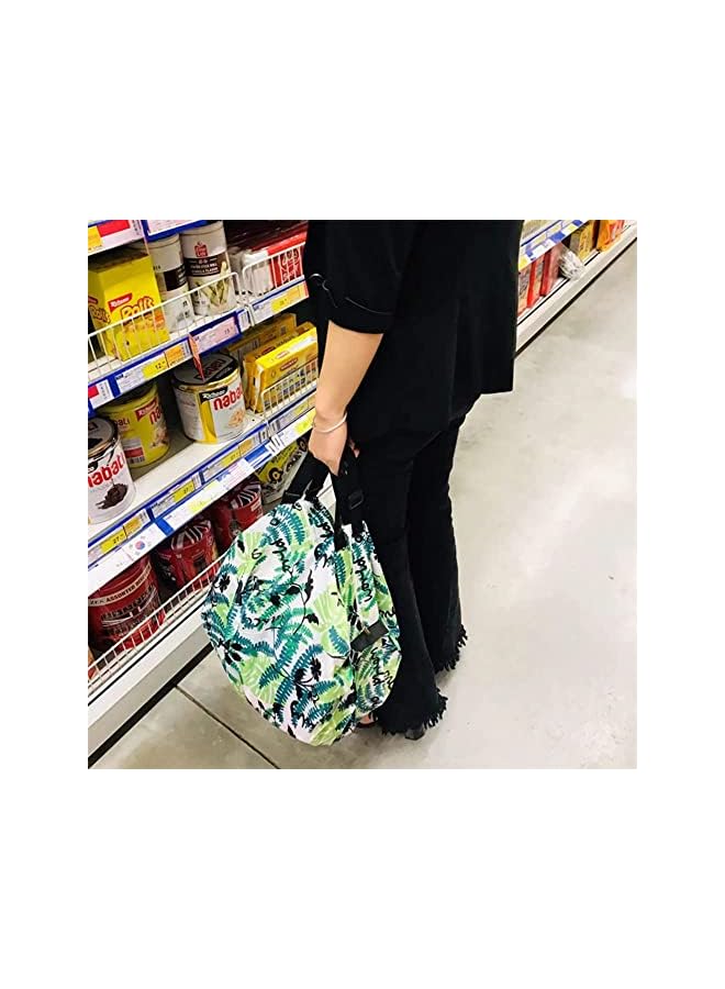 Excefore Recycling Grocery Bags With Handles Foldable Washable Shopping Bags Waterproof Large Capacity Shopping Tote Bag - Image 4