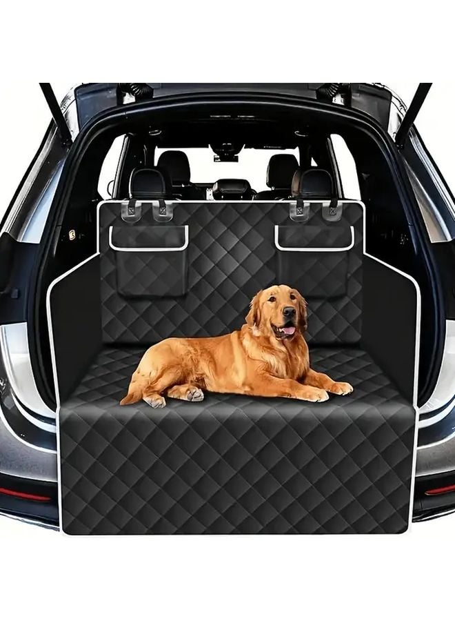 سجادة سيارة مقاومة للماء للشاحنات الرياضية متعددة الاستخدامات، سوداء بالكامل، واقية من الأوساش لبطانة الصندوق - Image 2