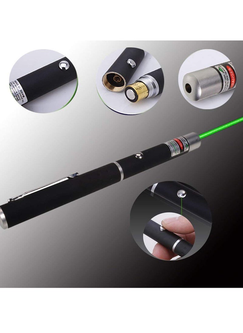 Generic - Multi Green Ray Laser Pointer Light Visible Beam with Star Head Caps for Kids & Office use - Image 1