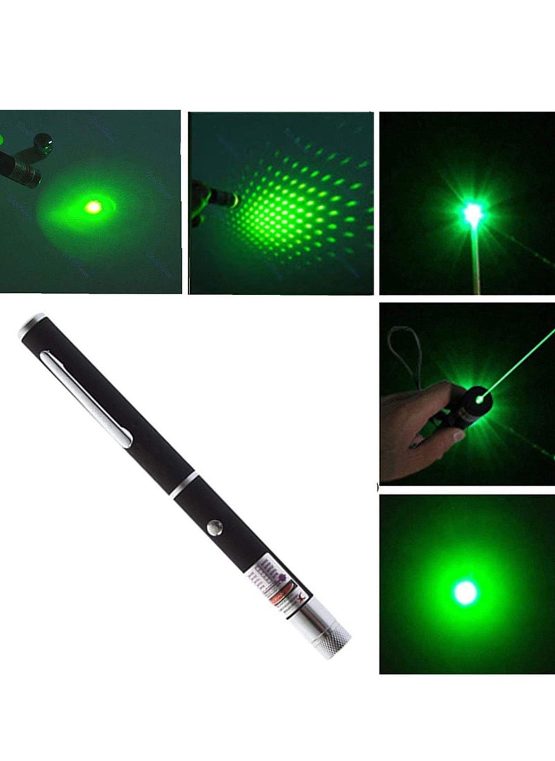 Generic - Multi Green Ray Laser Pointer Light Visible Beam with Star Head Caps for Kids & Office use - Image 1