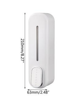 BLUE CORAL Wall Mount Soap Dispenser 350ml x 2 Manual Shampoo Shower Gel Dispenser Lotion Container Liquid Hand Soap Dispenser Hotel Malls Hospitals Bathroom Accessories Black  - Image 2