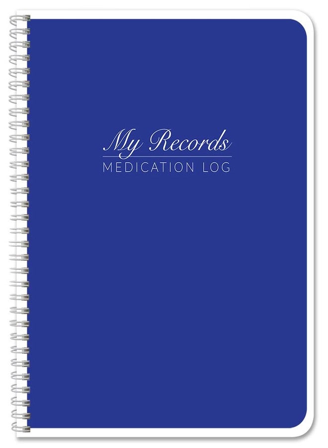 BookFactory Medication Log Note Pad/Daily Medicine, Pills, Drug, Prescription, Medications and Reaction Tracking Record Notepad, 50 Pages, 8.5'' x 11'' (Made in USA - Image 1