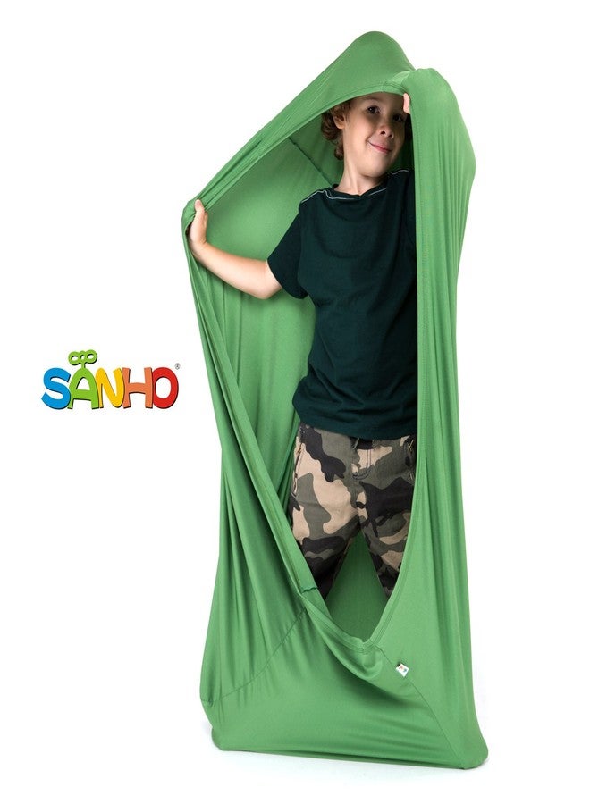 SANHO Dynamic Movement Sensory Sock, Body Sock, Toys for Autistic and Sensory Processing Disorders, Updated Version, Good for Height:35"- 59" Green - Image 1