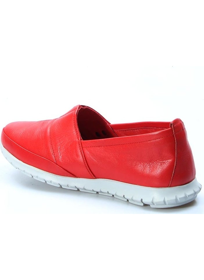 Fast Step Genuine Leather Women's Casual Sports Orthopedic Comfort Casual Shoes Red 864za101  - Image 2