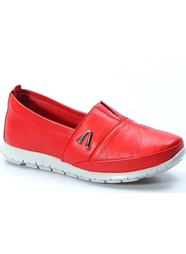 Fast Step Genuine Leather Women's Casual Sports Orthopedic Comfort Casual Shoes Red 864za101  - Image 3