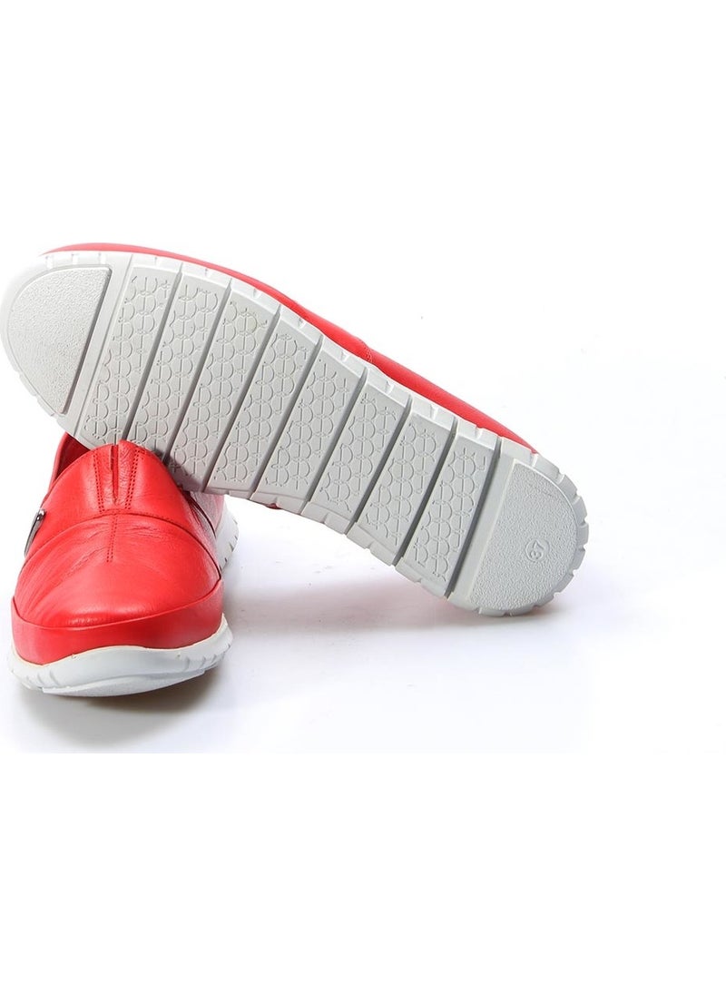 Fast Step Genuine Leather Women's Casual Sports Orthopedic Comfort Casual Shoes Red 864za101  - Image 4
