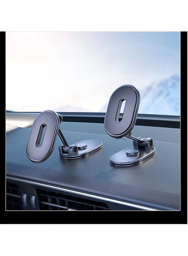 KASTWAVE Magnetic Phone Mount For Car - Super Strong 8 Magnet, 360° Rotation, Universal Dashboard Holder For All Smartphones, Alloy Folding Design - Image 4
