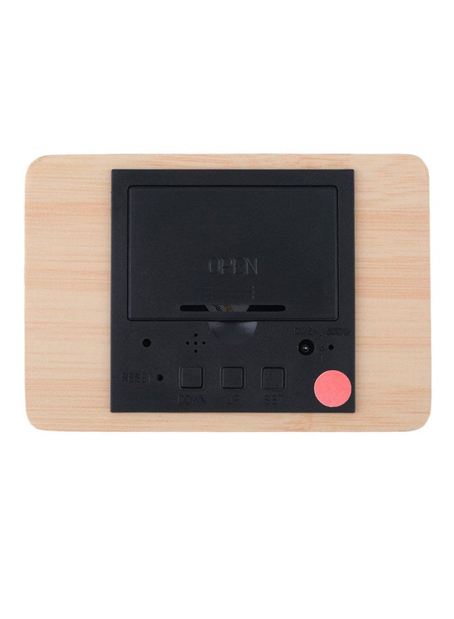 OUTAD Digital LED Alarm Clock Beige - Image 2