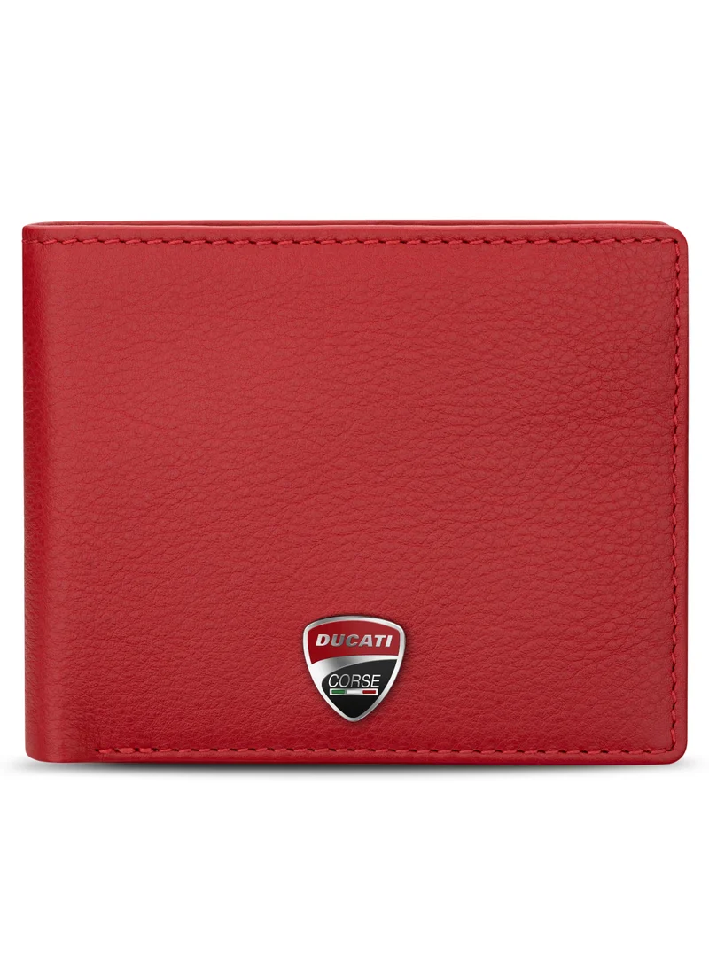 دوكاتي كورس Lucca Red Genuine Leather Wallet For Men