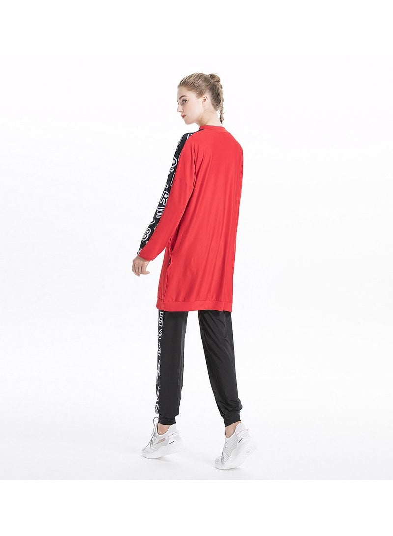 Loquat Muslim Casual Round Neck Tracksuit Sets  - Image 2