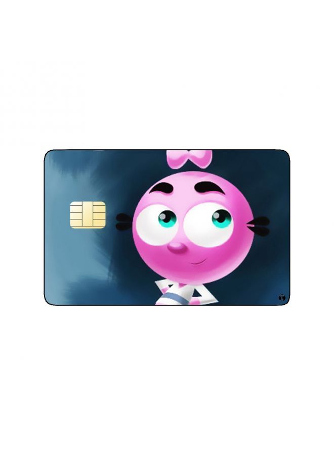 RKN PRINTED BANK CARD STICKER Cute Pink Rabbit - Image 2