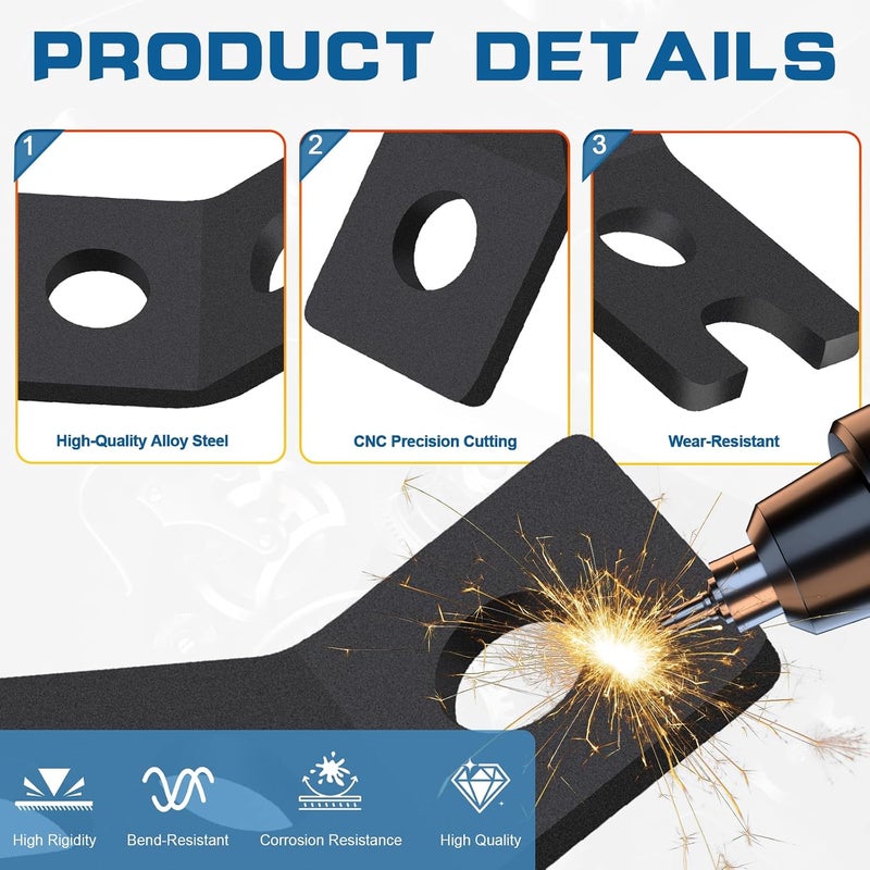 VPZMT حامل تركيب مصباح العلم الخلفي LED العكسي للعمود الخلفي لطرازات Polaris RZR XP 1000 900 Turbo 2008-2023 - Image 3