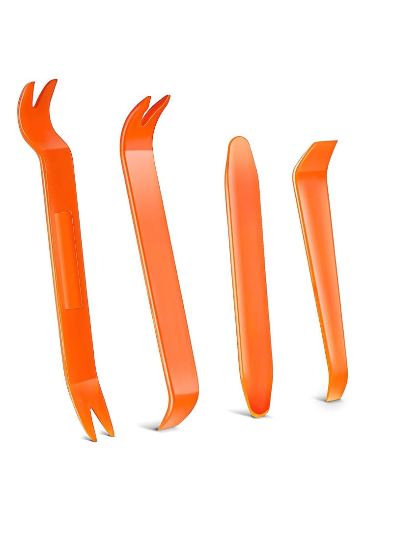 Car Radio Panel Trim Dash, Trim Removal Tool Set, Car Panel Dash, 4Pcs Trim Removal Tool Set Radio, Door, Terminal Interior Accessories Removal Tool Kit, - Image 2