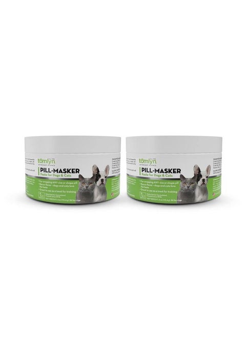 TOMLYN Pill-Masker Original Bacon-Flavored Paste for Dogs & Cats, 4oz, Pack of 2