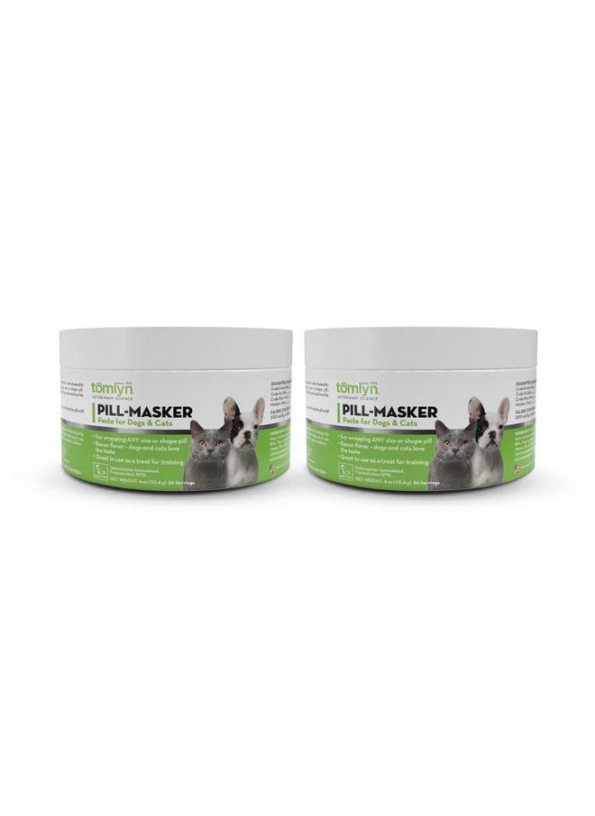 TOMLYN Pill-Masker Original Bacon-Flavored Paste for Dogs & Cats, 4oz, Pack of 2