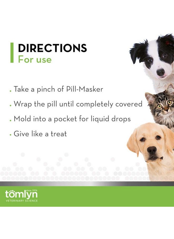 TOMLYN Pill-Masker Original Bacon-Flavored Paste for Dogs & Cats, 4oz, Pack of 2
