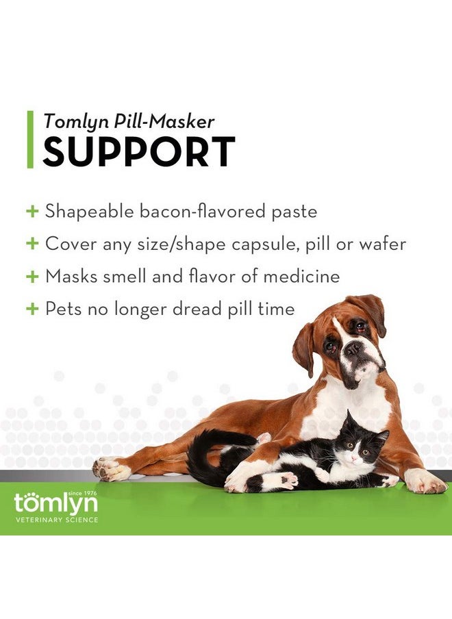 TOMLYN Pill-Masker Original Bacon-Flavored Paste for Dogs & Cats, 4oz, Pack of 2