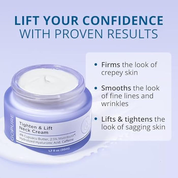 goPure Tighten and Lift Neck Cream- Clinically Tested - Image 2
