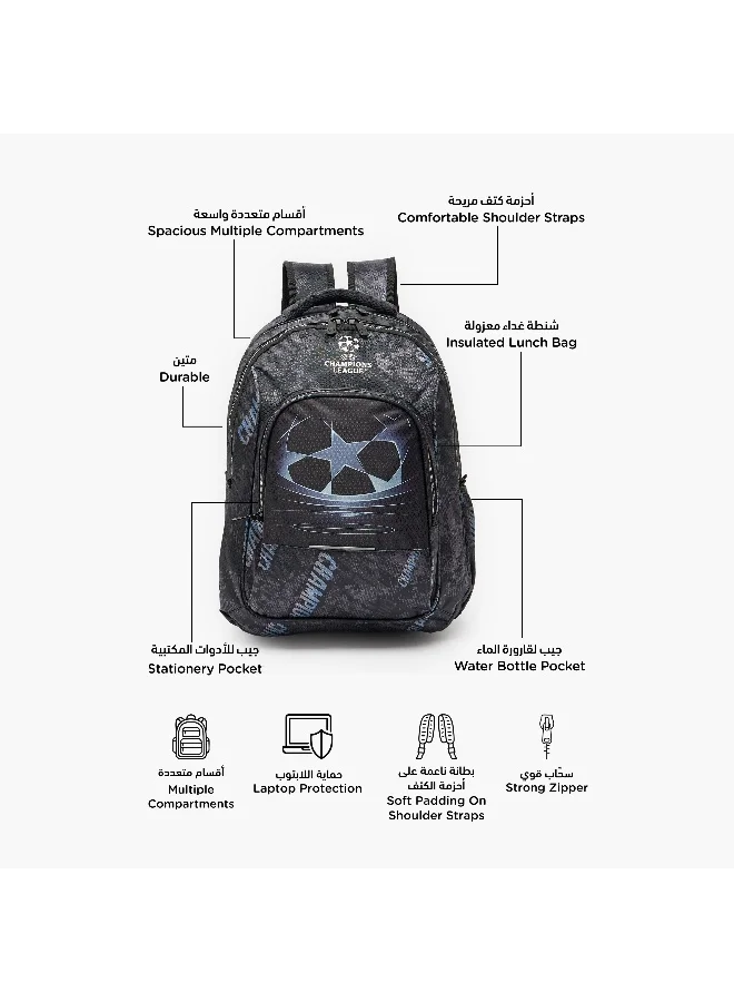 تشامبيونز ليج 17.5 Inch-Champions Europe-Backpack-3 Cmprts- (Polyester) Blue \ 34X15X45.5