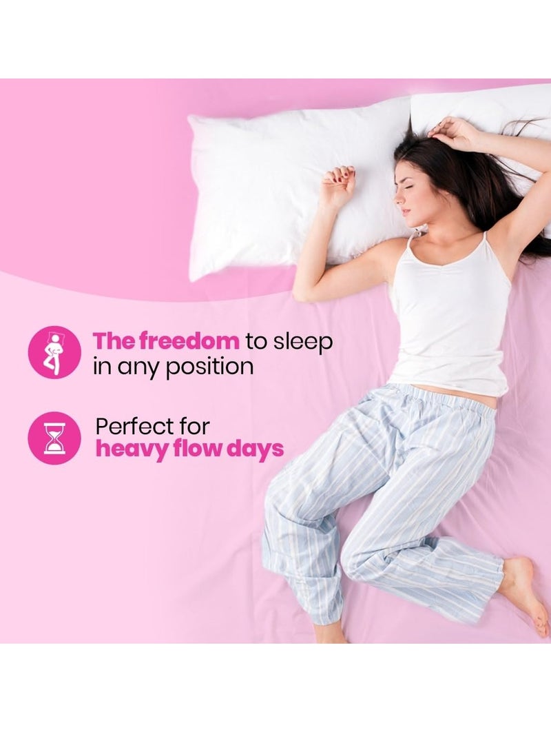 i-activ آي أكتيف لباس داخلي للنساء | L- XL | عبوة 10 | سراويل داخلية للنساء للاستخدام مرة واحدة مقاومة للتسرب | فوط الأمومة لفترات التدفق الثقيل | حماية 360 درجة طوال الليل | الحجم - 31 بوصة إلى 48 بوصة - Image 4