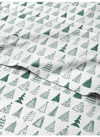 King Christmas Tree Sheet Set - Holiday Xmas Pattern Linen Set - Deep Pockets - Snug Fit - 4 Piece - Wrinkle Free - Comfy & Cooling Festive Winter Bedding - Easy To Care For - Kid Friendly - pzsku/Z6019127ECFC8050534E7Z/45/1749668073/b39f968c-4b4b-491b-a0db-feb7269b0ee5
