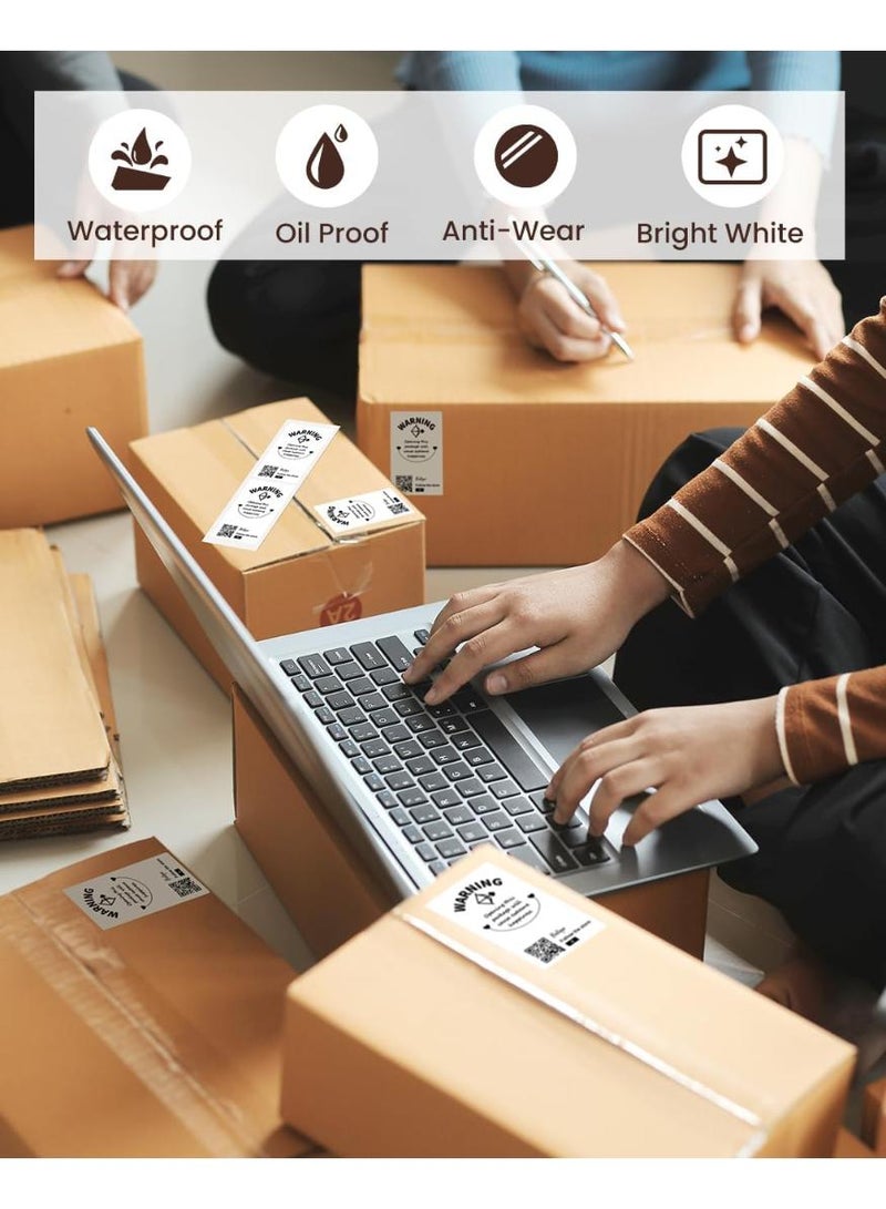 phomemo Thermal Self-Adhesive Label 50x80mm(1.97"x3.15")-100 Labels/Roll, for M110 / M220 / M221 / M150 Label Maker,M110 Address Labels Multipurpose Square Label (White) - Image 4