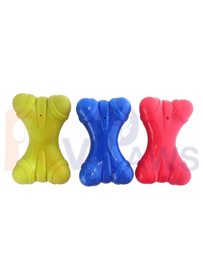 عظمة مضغ أسنان متينة غير سامة مثالية للعب وصحة الأسنان ومضغ الكلاب والجراء (قد يختلف اللون) - Image 2