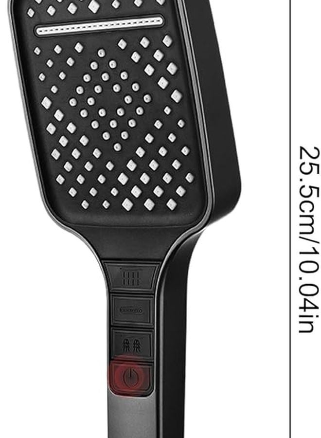 Black Handheld Shower Head 8 Modes Anti Clog Nozzles For Bath Tub Pets And Home Use - Image 3