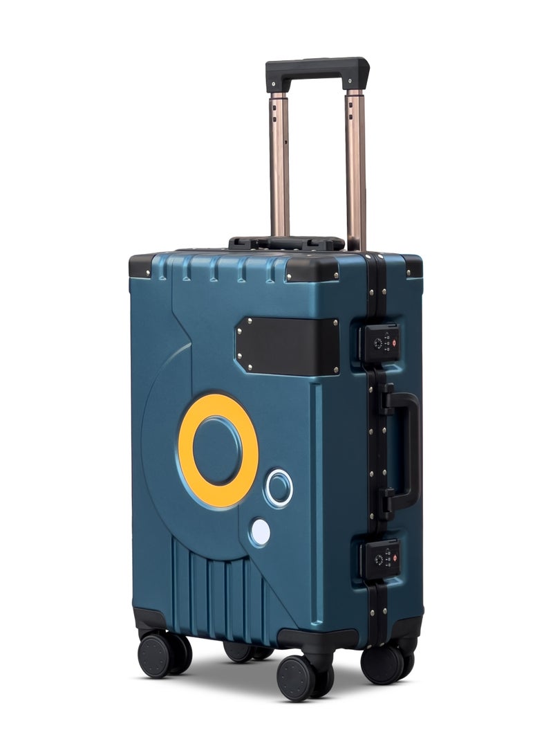 ZAAPPY Hard Shell Aluminum Frame Carry On 20 Inch (7-10kg) Luggage With TSA Lock, Travel Hook, Silent 360° Spinner Wheels, Water Resistant Suitcase - Image 1