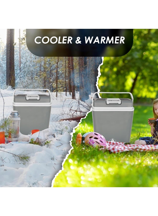 سفاري صندوق تبريد وتدفئة كهربائي حراري 12 فولت للسفر بالسيارة والتخييم والنزهات الخارجية، ثلاجة تبريد وتدفئة كهربائية محمولة مع قفل للمقبض، تشغيل هادئ، سعة كبيرة، قابس تلقائي، وضع ECO، هيكل متين، 44 × 40 سم، الوزن الصافي 3.7 كجم Safari SF029 - Image 5