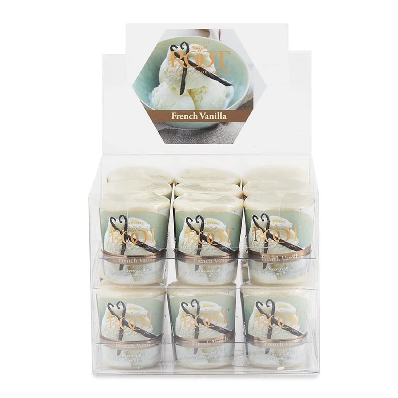 Root Candles Candle Votive 20 Hour French Vanilla 2 Ounce