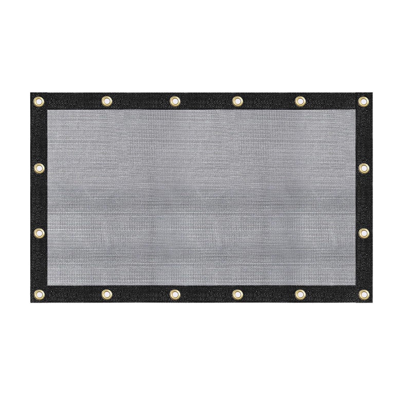WindscreenSupplyCo WindscreenSupplyCo 6070 65 FT X 10 FT Mesh TarpShade Cloth 9Needle Knitted Heavy Duty Black with Grommets for Green House Garden pergola Pools Dump Truck  MT6510BLKX1 
