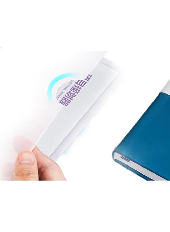 Nusign A4 Transparent Document Sleeves, Thickened L-Shaped File Folder, Open-Top Plastic Single-Sheet Clip, Side-Entry Insert Pockets, Student Office 10-Pack Ns183 (Random Color) - Image 1