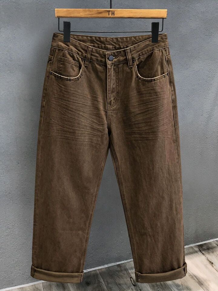 Unisex Classic Denim Jeans Loose Fit Daily Outdoor Wear - Image 1