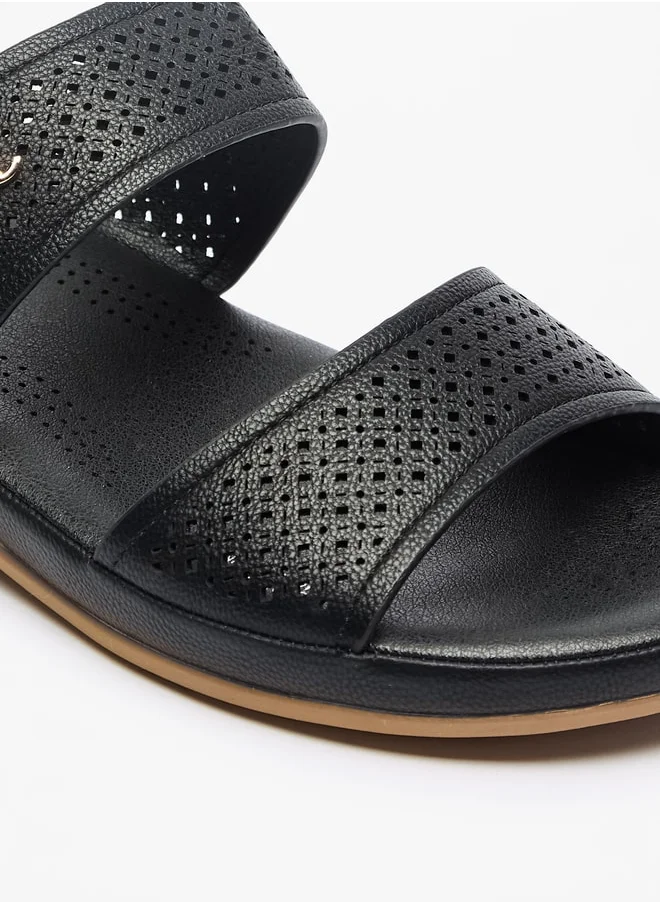 Le Confort Women Textured Slip-On Flat Sandals
