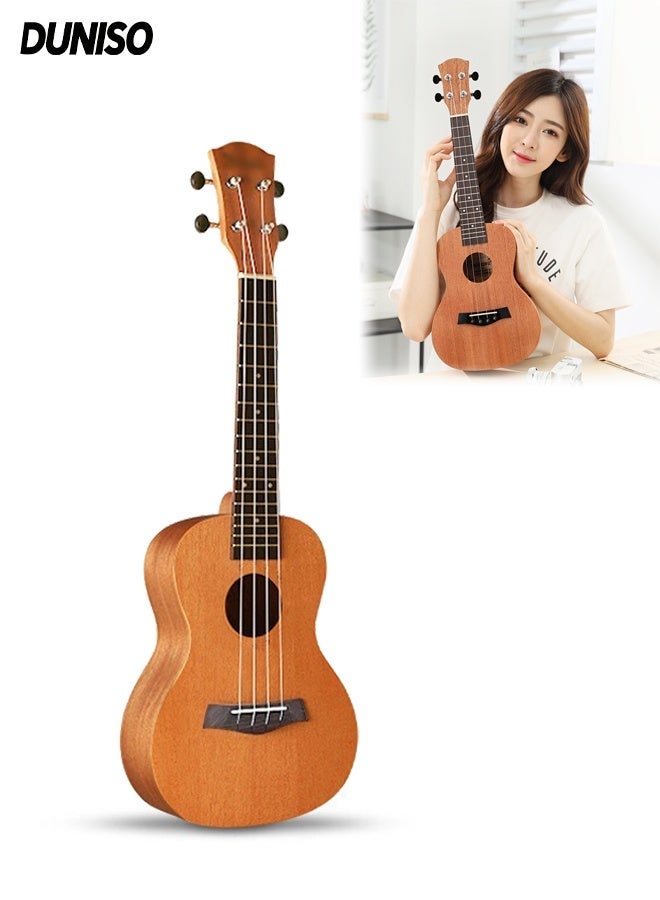 DUNISO 23 Inch Ukulele,with a Bag, String Pick, Nylon Cord,and Straps,for Adult Beginner,Students, Children - Image 1