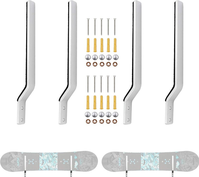 YYST Snowboard Storage Rack Wall Mount Wall Holder - Hardware Included-Hold 2 Boards - Image 1