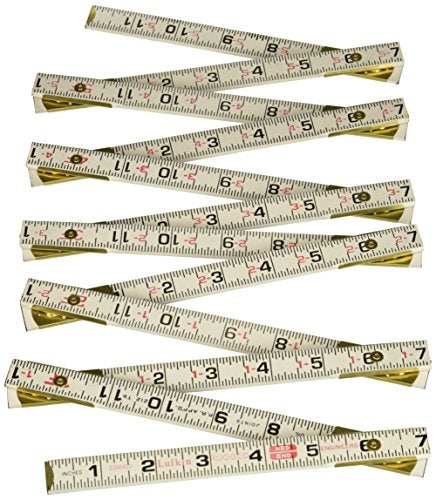 Lufkin قانون خشبي كريسنت لوفكين، 5/8X6'، إنجليزي أحمر، أسود - 1066DLN - Image 2