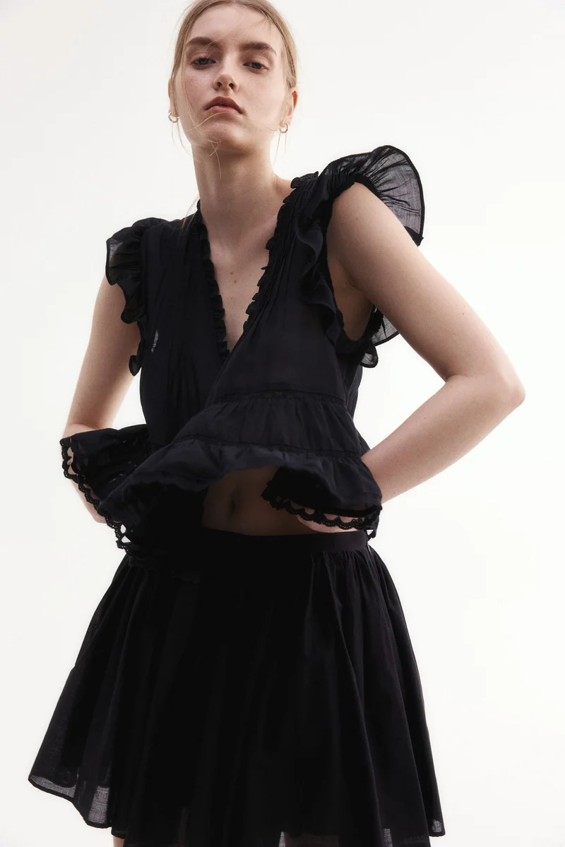 H&M Pintucked blouse