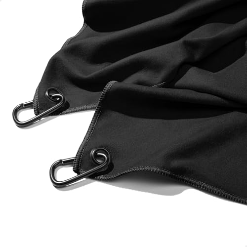 DRYKI Sweat Absorbing Handkerchiefs - The Original Pocket-Sized Sweat Towels - Quick-Dry Microfiber Sweat Rags for Face, Hands, & Body - Men & Women - Gym, Sports, and Work (Black: Large Size, 3 Pack) - Image 5