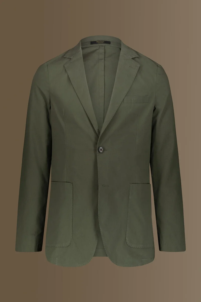 Single breasted jacket patch pocket - Military