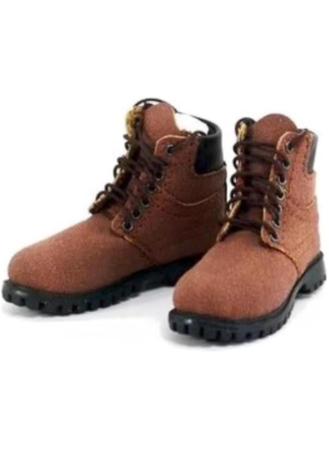 1/6 Scale Action Figure Accessory: Men's Hiking Boots Model for 12-inch Miniature Collectible Figure MDXC Fawn  - Image 2