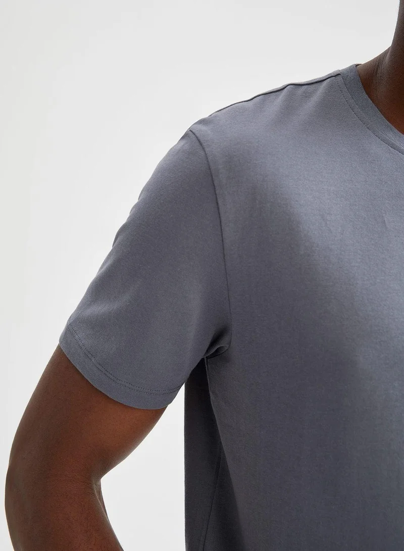 DeFacto  Essential Crew Neck T-Shirt  | Best Price UAE