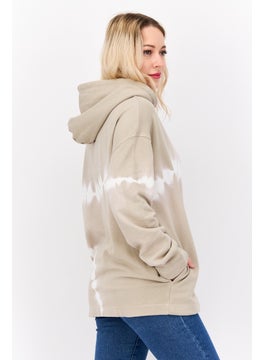ESPRIT Women Tie Dye Long Sleeve Hoodie, Grey  - Image 2