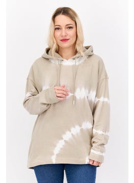 ESPRIT Women Tie Dye Long Sleeve Hoodie, Grey  - Image 1